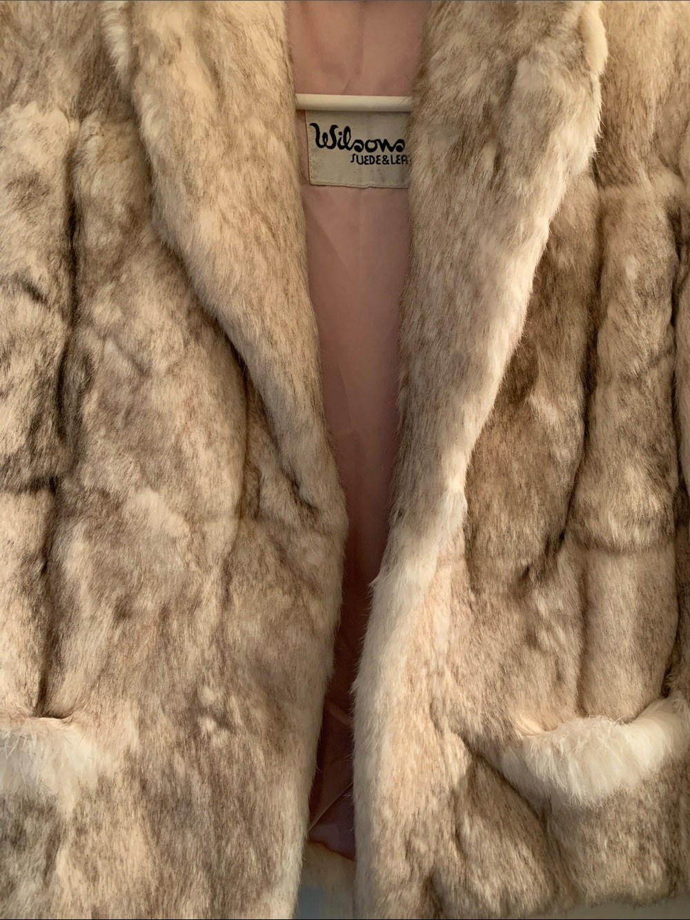 Wilson’s - Cream, Rabbit Fur Jacket - Picture 8 of 10